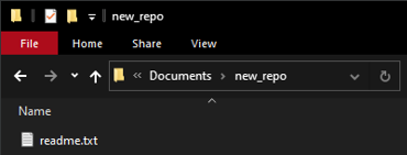 Text file in repo