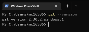 Example of output on Windows